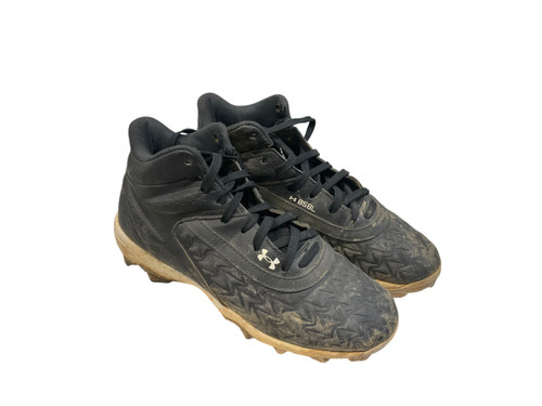 Vist Large View of Product Image Which is Used Under Armour BSBL BB/SB Cleats Black Junior 03.5
