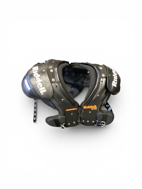 Vist Large View of Product Image Which is Used Riddell BLAZE FB Shoulder Pads Black LG