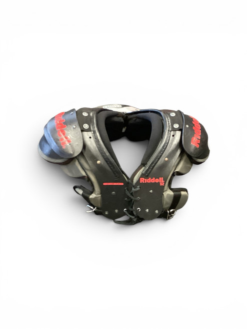 Vist Large View of Product Image Which is Used Riddell S2 FB Shoulder Pads Black LG