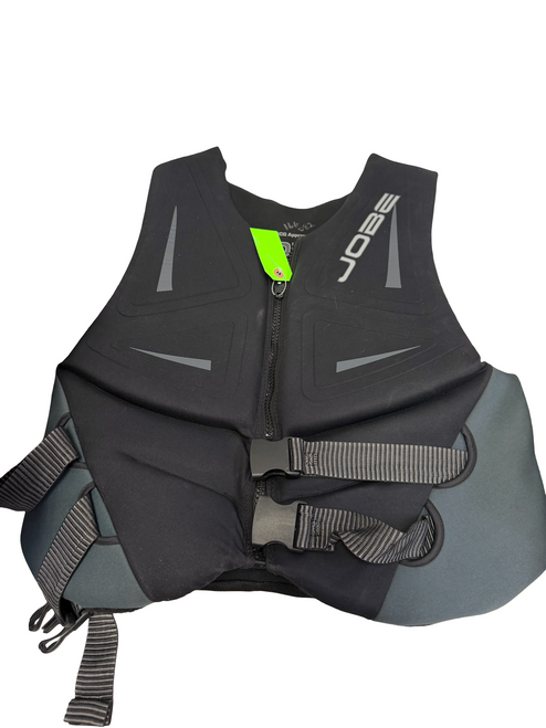 Vist Large View of Product Image Which is Used Jobe Adult PFD Black XL Life Vest 44-48"