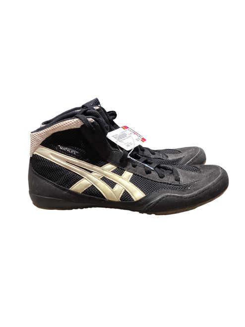 Vist Large View of Product Image Which is Used Asics Wrestling Shoes Black Senior 10.5