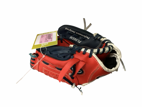 Vist Large View of Product Image Which is Used Rawlings PLAYER SERIES PL90SN BB/SB Glove RH Throw Red 9"