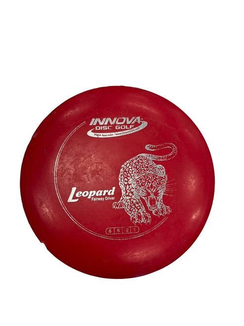 Vist Large View of Product Image Which is Used Innova LEOPARD Disc Golf Driver Red