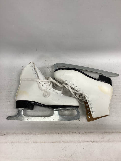 Vist Large View of Product Image Which is Used Lange FIGURE LIBRA WomensFigure Skate White Senior 7
