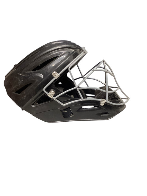 Vist Large View of Product Image Which is Used Under Armour 7-7 1/2 Catchers Helmet w/Mask Black One Size