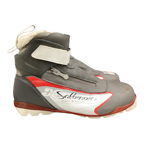 Vist Large View of Product Image Which is Used Salomon Womens SNS XC Ski Boots Grey M 07-07.5 / W 08-08.5