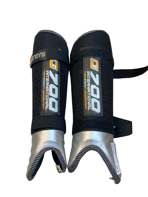 Vist Large View of Product Image Which is Used Grays G700 FH Shin Guards Black 15"