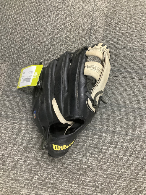 Vist Large View of Product Image Which is Used Wilson MLB BB/SB Glove RH Throw Black 11"