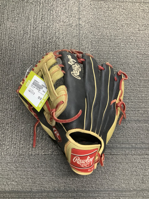 Vist Large View of Product Image Which is Used Rawlings HIGHLIGHT BB/SB First Base LH Throw Black 11 1/2"