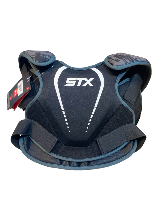 Vist Large View of Product Image Which is Used STX STALLION 75 Lacrosse Shoulder Pads Black XS