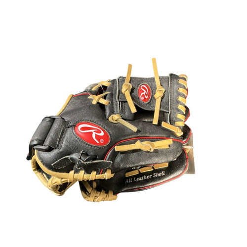 Vist Large View of Product Image Which is Used Rawlings 10.5 IN RAWLINGS HIGHLIGHT BB/SB Glove RH Throw Black 10 1/2"