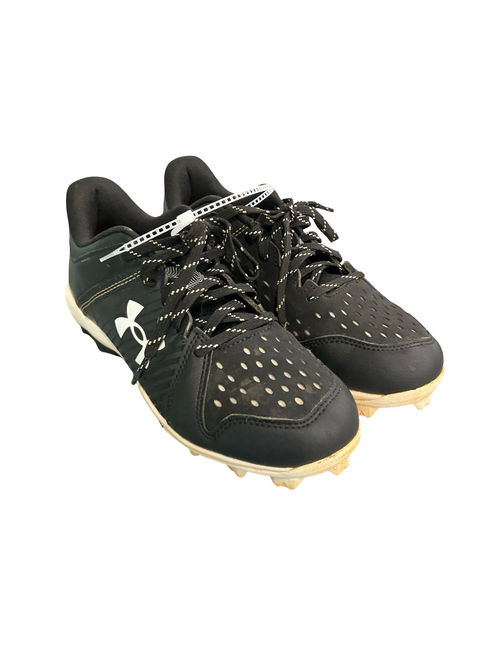 Vist Large View of Product Image Which is Used Under Armour LEADOFF BB/SB Cleats Black Junior 05