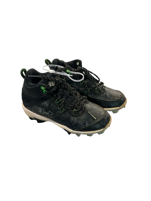 Vist Large View of Product Image Which is Used Under Armour BH BB/SB Cleats Black Youth 11.0