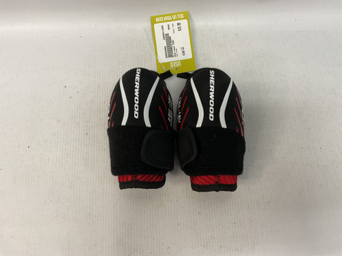 Vist Large View of Product Image Which is Used Sher-wood T60X Youth Elbow Pads LG