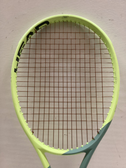 Vist Large View of Product Image Which is Used Head EXTREME TOUR 400 Adult Tennis Racquet Green 4 3/8"