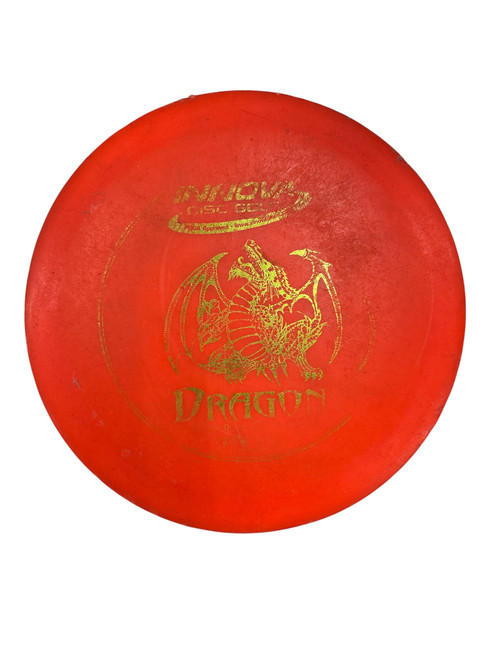 Vist Large View of Product Image Which is Used Innova DRAGON Disc Golf Mid Range Orange