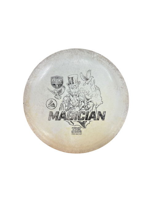 Vist Large View of Product Image Which is Used Discmania MAGICIAN Disc Golf Driver White
