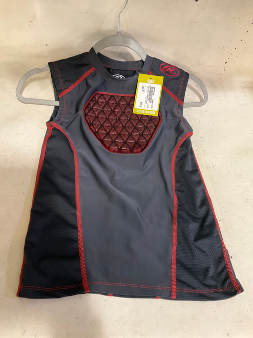 Vist Large View of Product Image Which is Used Rawlings PADDED SHIRT FB Top Youth Black SM