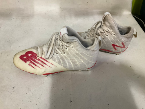 Vist Large View of Product Image Which is Used New Balance Jr FB Cleats White Junior 06.5
