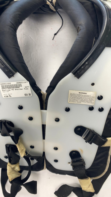Vist Large View of Product Image Which is Used Rawlings FB Shoulder Pads White XL