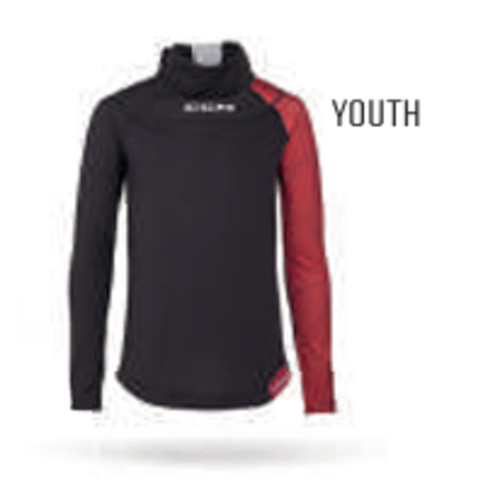 Vist Large View of Product Image Which is New CCM YOUTH SMALL/MEDIUM LONG SLEEVE TOP WITH NECK GUARD
