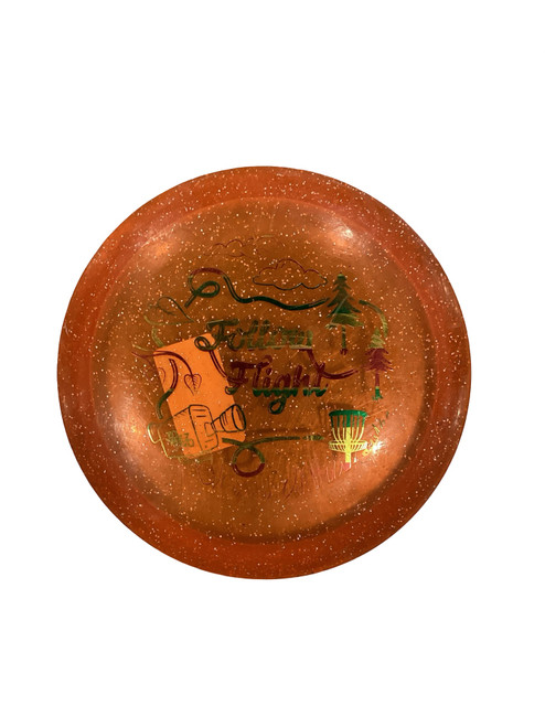 Vist Large View of Product Image Which is Used Innova METAL FLAKE TEEBIRD Disc Golf Driver Orange