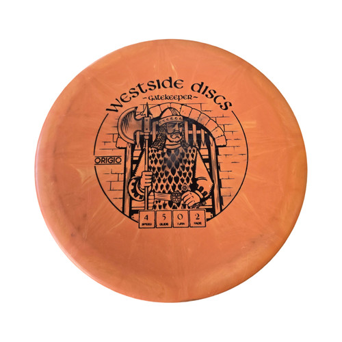 Vist Large View of Product Image Which is Used Westside GATEKEEPER ORIGIO Disc Golf Mid Range Orange