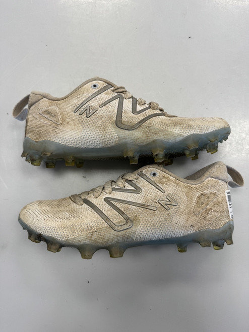 Vist Large View of Product Image Which is Used New Balance LAX Cleats Womens White Senior 5.5