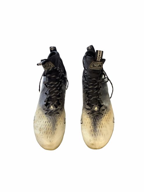 Vist Large View of Product Image Which is Used Under Armour Adult FB Cleats Black Senior 13