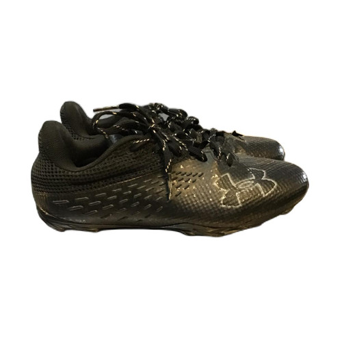 Vist Large View of Product Image Which is Used Under Armour 3023725-001 Soccer Cleats Black Junior 03