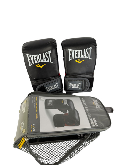 Vist Large View of Product Image Which is Used Everlast HEAVY BAG GLOVES Martial Arts Gloves Black L/XL
