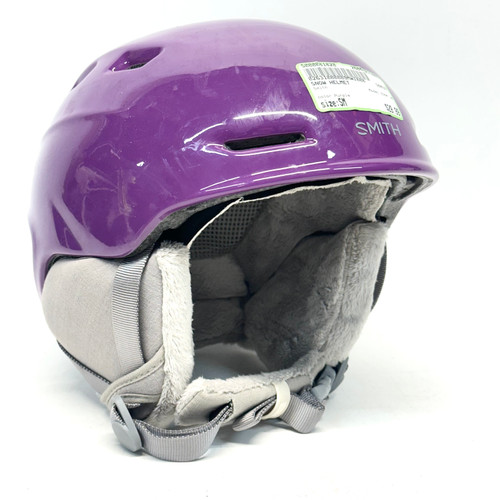 Vist Large View of Product Image Which is Used Smith ZOOM JR Snowsport Helmet Youth Purple SM