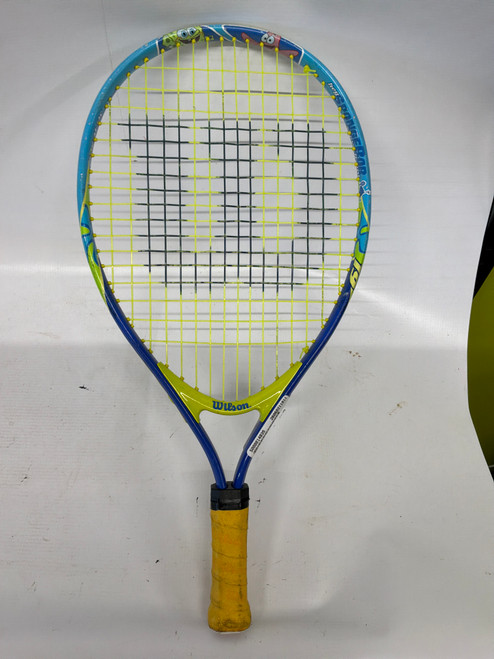 Vist Large View of Product Image Which is Used Wilson SPONGEBOB RACQUET Junior Racquetball Racquet Royal Blue Unknown