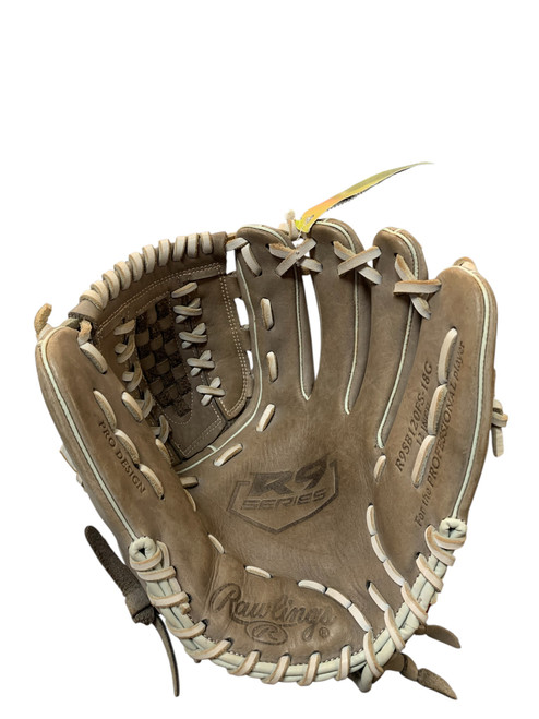 Vist Large View of Product Image Which is Used Rawlings 12 IN R9 SERIES BB/SB Glove RH Throw Grey 12"