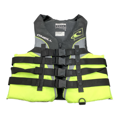 Vist Large View of Product Image Which is Used O'Neill Adult PFD Black And Optic Yellow LG