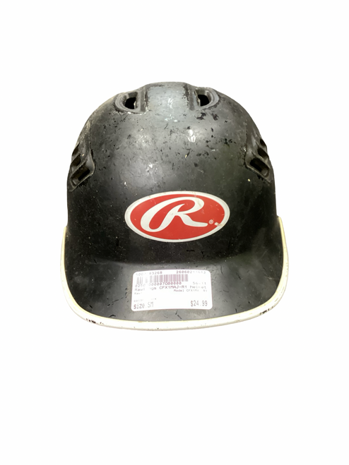 Vist Large View of Product Image Which is Used Rawlings CFX1MAJ-R1 Batting Helmet No Mask Black SM