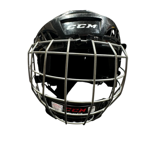 Vist Large View of Product Image Which is Used CCM FL40 NO CERT Helmet Cage Combo Black SM