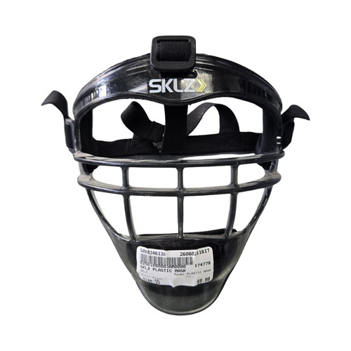Vist Large View of Product Image Which is Used SKLZ PLASTIC MASK BB/SB Fielders Mask Black One Size