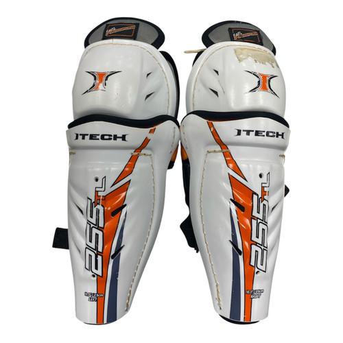 Vist Large View of Product Image Which is Used Itech ITECH SHIN GUARDS Junior Shin Guards White 10 1/2"