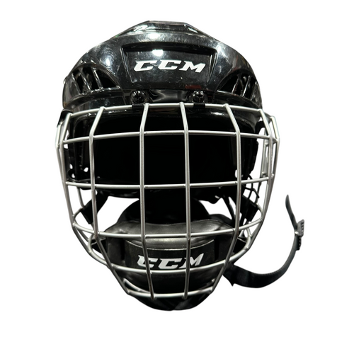 Vist Large View of Product Image Which is Used CCM FL40 NO CERT Helmet Cage Combo Black SM