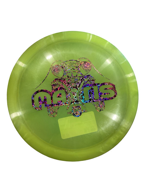 Vist Large View of Product Image Which is Used Discraft MANTIS Disc Golf Driver Yellow 175g