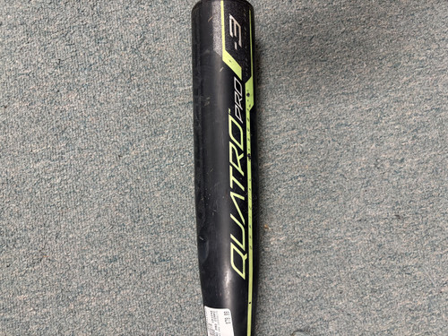 Vist Large View of Product Image Which is Used Rawlings QUATTRO PRO COMPOSITE BB/SB High School -3 Bat 32"
