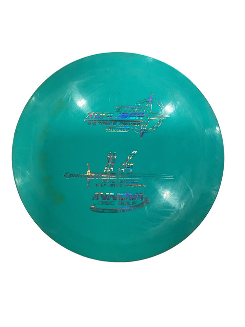 Vist Large View of Product Image Which is Used Innova XCALIBER Disc Golf Driver Teal 175g