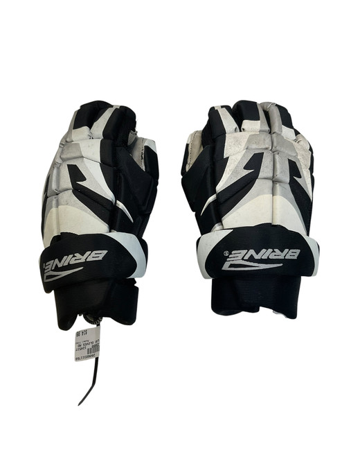 Vist Large View of Product Image Which is Used Brine TYRO Lacrosse Gloves Mens Black MD