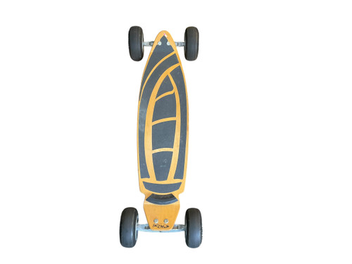 Vist Large View of Product Image Which is Used CARVE BOARD W/FAT TIRES Longboard Tan Long