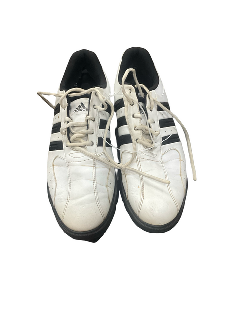 Vist Large View of Product Image Which is Used Adidas Mens Golf Shoes White Senior 10