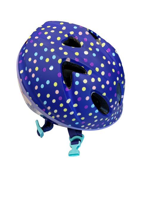 Vist Large View of Product Image Which is Used Schwinn ADJ HELMET Bike Helmet Purple SM