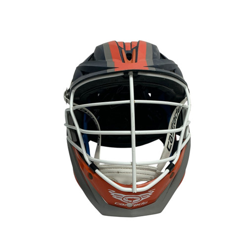 Vist Large View of Product Image Which is Used Cascade XRS Lacrosse Helmet Navy Blue One Size