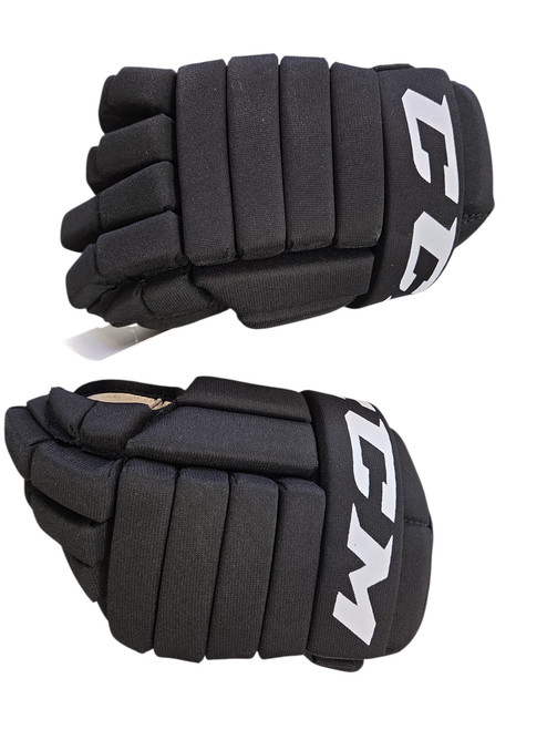 Vist Large View of Product Image Which is Used CCM LTP Junior Gloves Black 12"