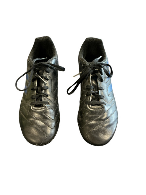 Vist Large View of Product Image Which is Used Adidas Soccer Cleats Black And Navy Blue Junior 04.5